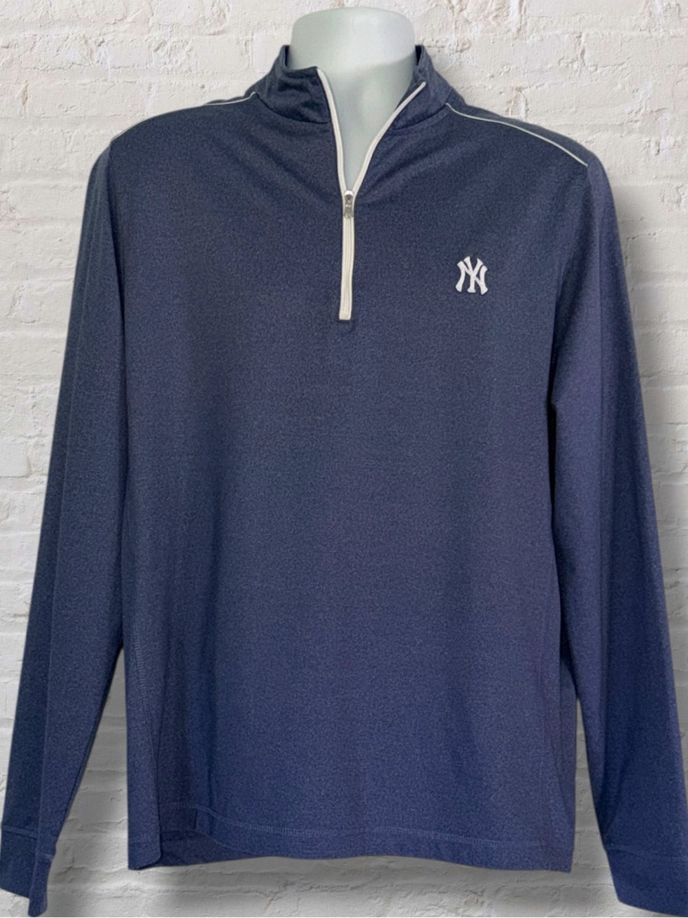 Johnnie-O x New York Yankees Men’s L Navy Quarter Zip Pullover MLB CMKO1030